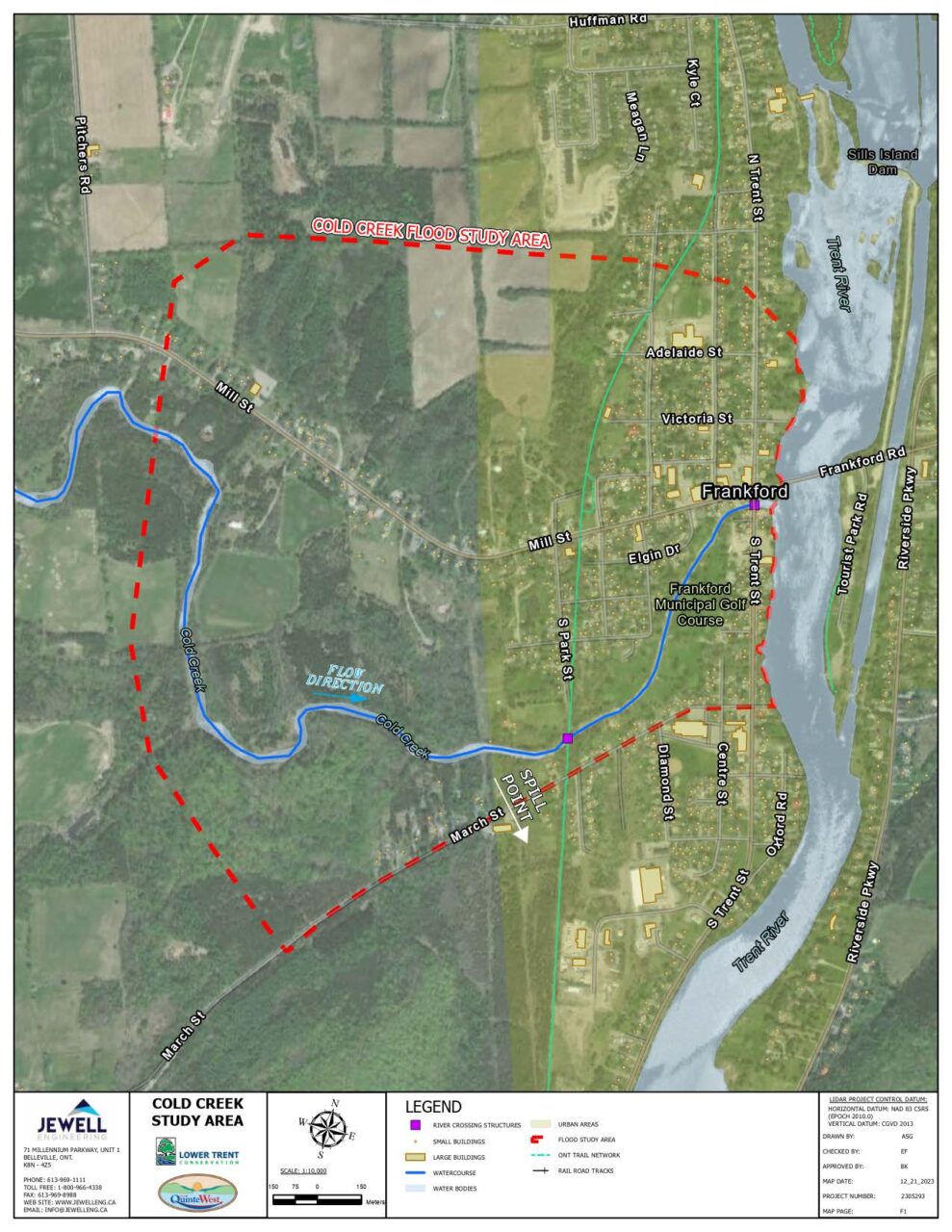 A map of the Cold Creek study area